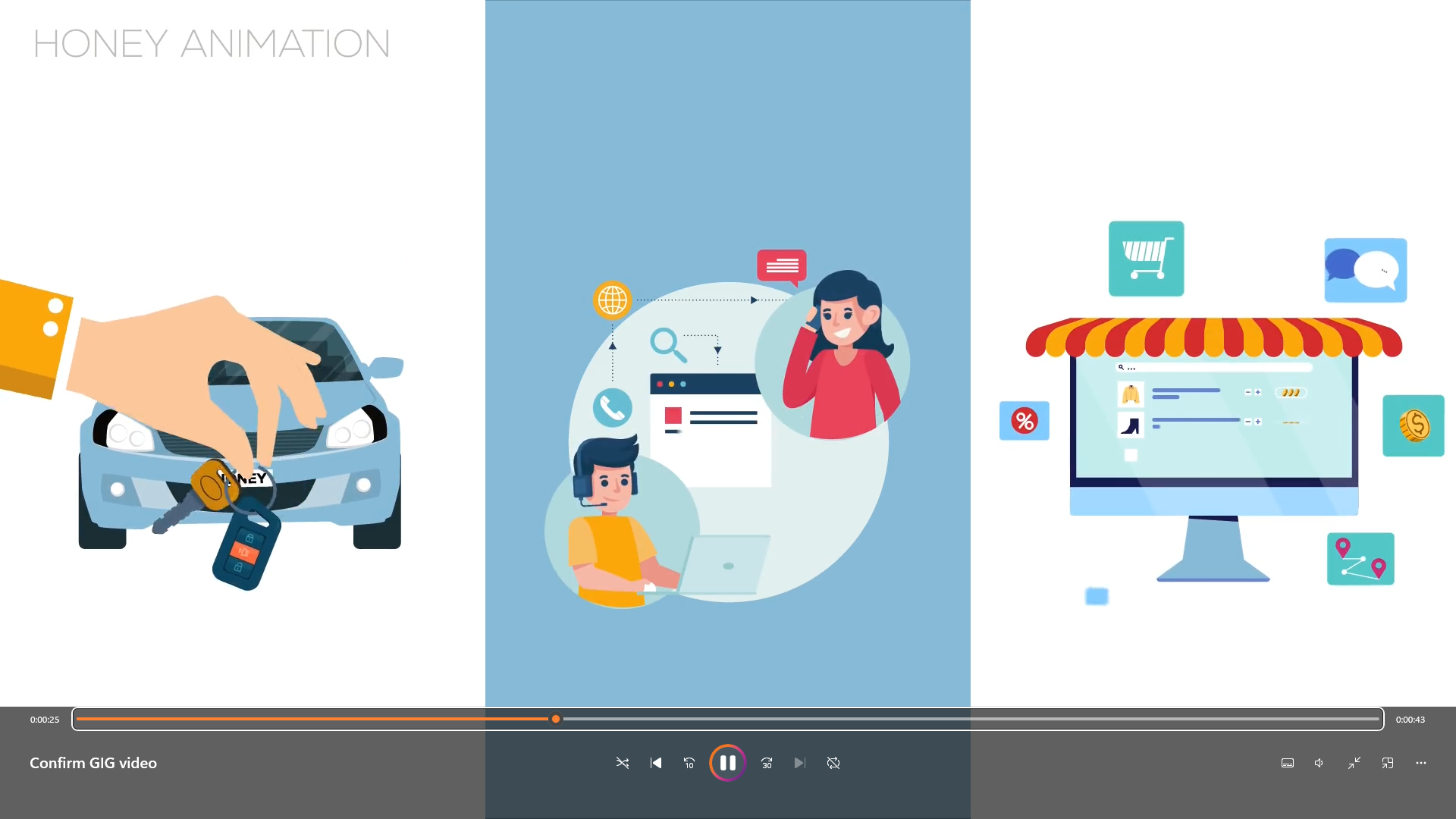 I will create custom 2d animated explainer video for your business